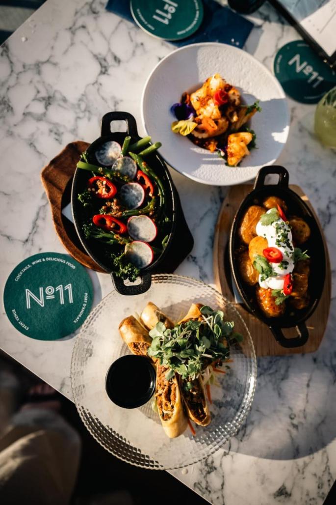 The food at No11 was excellent.