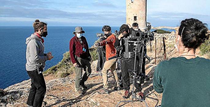Filming of 'Piratas en Baleares' in Mallorca.