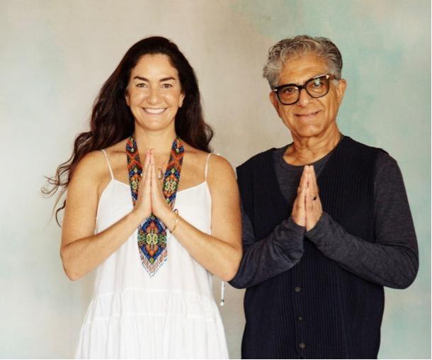 Dr Deepak Chopra and Mariana Salinas, CEO of Sadhana Works.