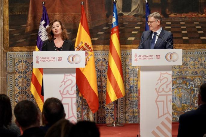 President Armengol of the Balearics and President Puig of Valencia