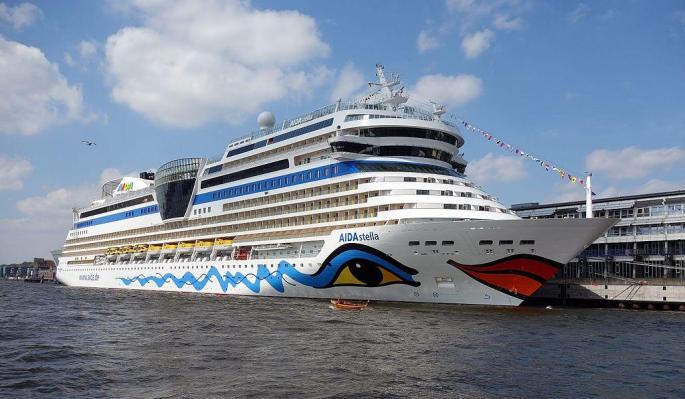 The Aidastella is in the Port of Palma today