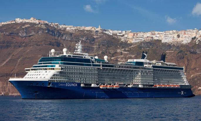 The Celebrity Edge is one of the cruise ships in port today