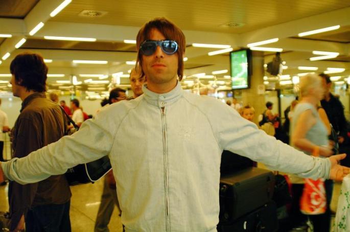 Liam Gallagher arriving in Palma ahead of the Oasis concert in Calvia.