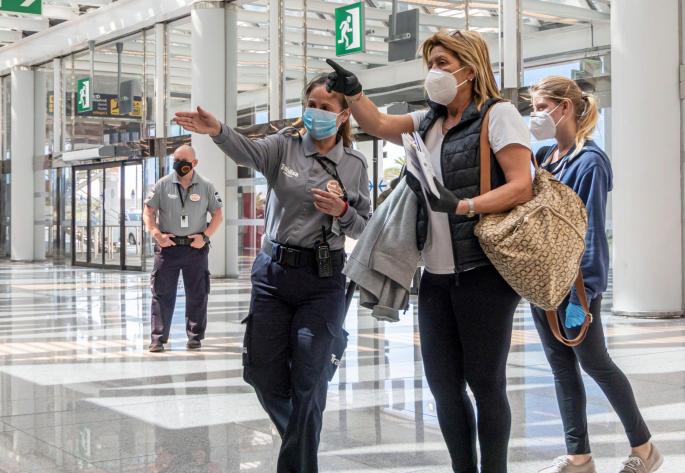 Palma airport during lockdown