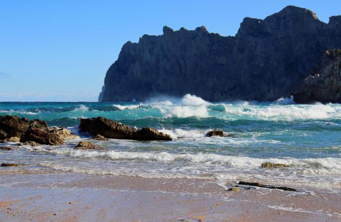 When the sun shines in Mallorca never mind the temperature.