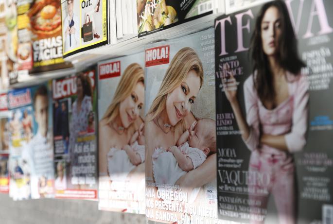 Socialite magazine Hola! on the news stands