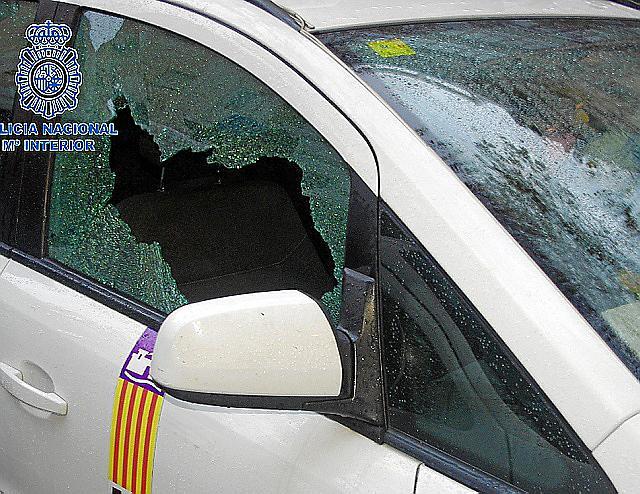 A window smashed.