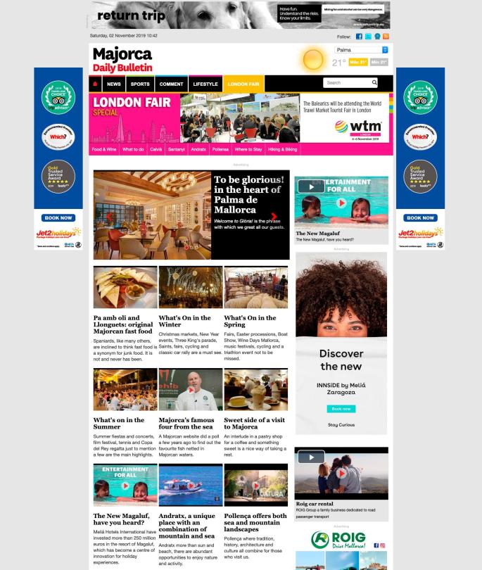 The Bulletin will be at the World Travel Market in London