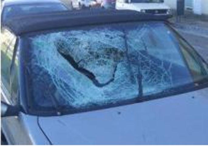 The car involved in the incident