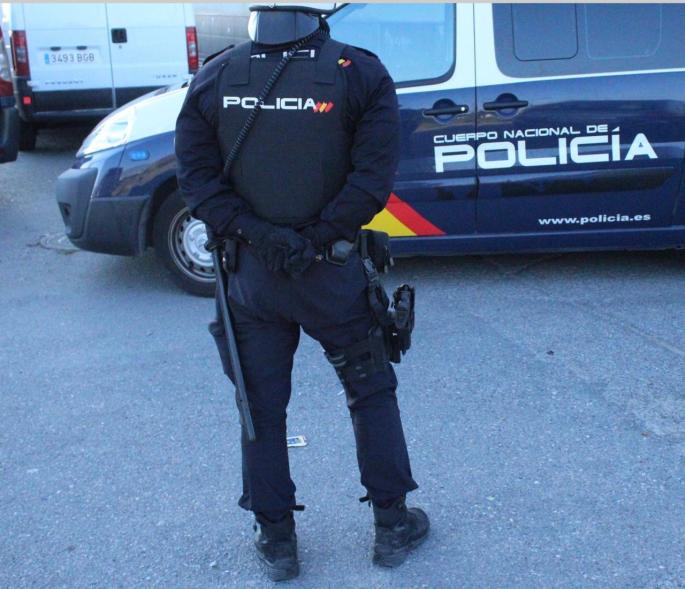 National Police Officers arrived at the scene