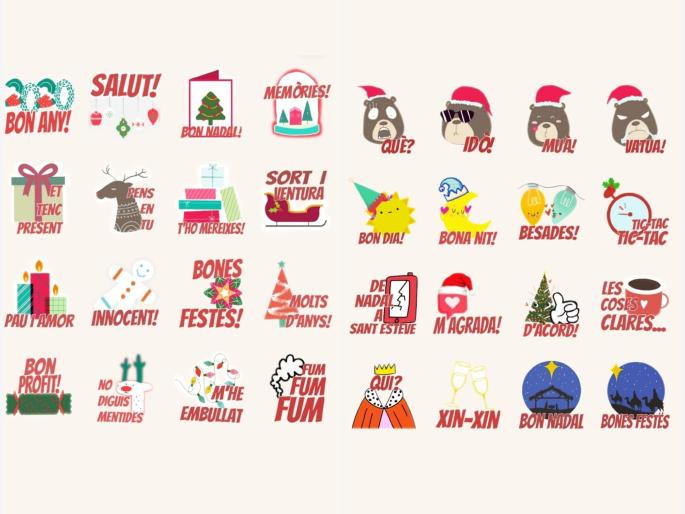 Some of the stickers you can download