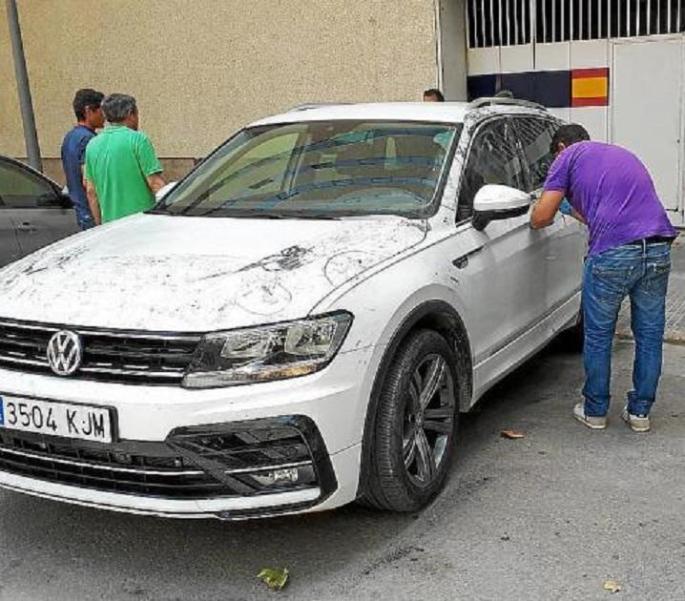 The car the filmmaker was taken to Son Espases in