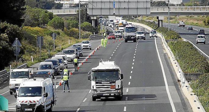 Police checkpoints in Majorca.