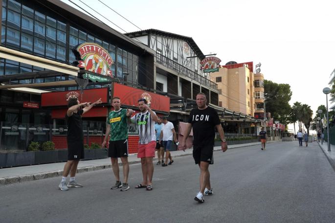 German tourists in Mallorca