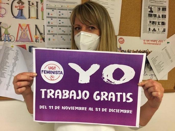 UGT Gender pay gap campaign.
