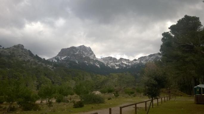 View from Fornalutx of the Tramuntana mountains