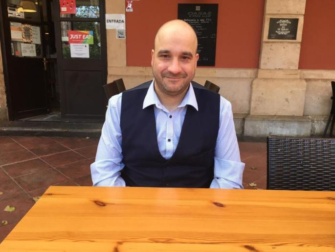 Victor Sánchez, who led the Resistencia Balear protest in Mallorca