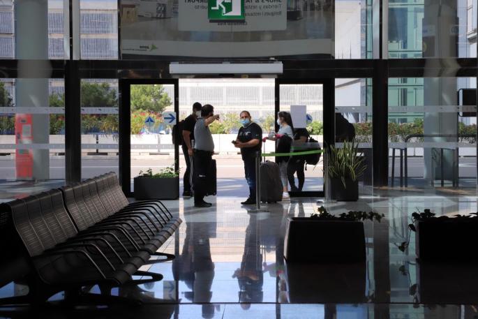 Travellers at Palma Son Sant Joan Airport