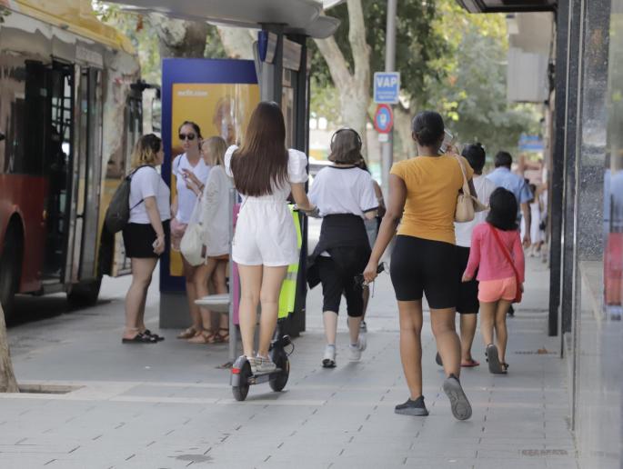 Electric scooter in Palma, Mallorca