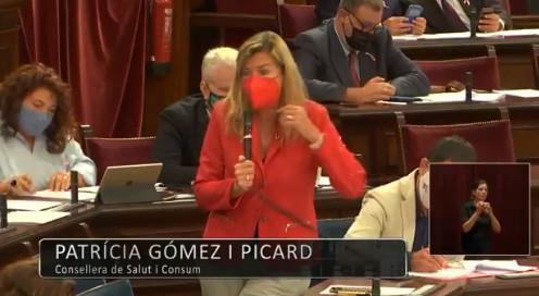 Balearic health minister, Patricia Gómez.