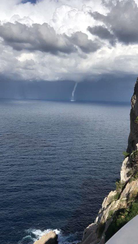 Water-spout seen in the distance in Pollensa