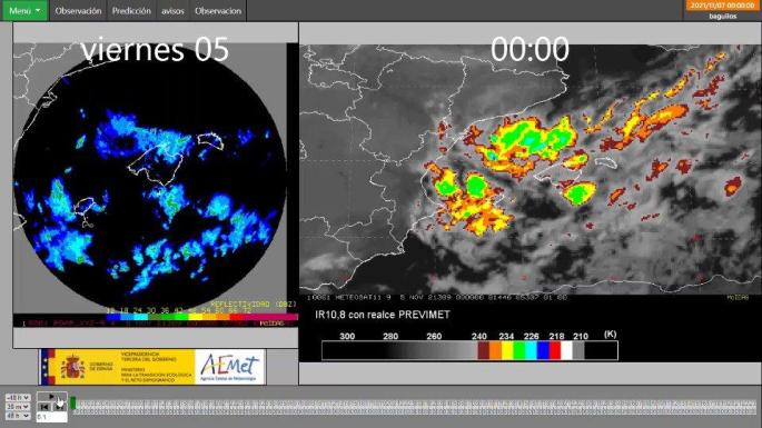 Video grab of how storm Blas affected the islands over the last week