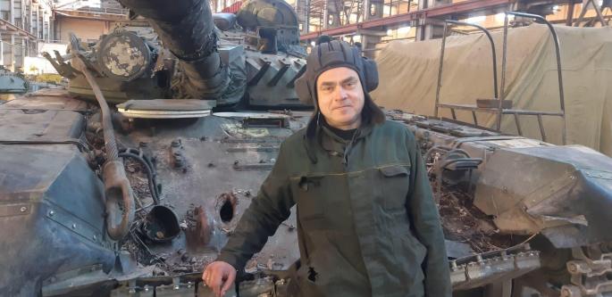 Taras has been defending Kyiv for the past 70 days.