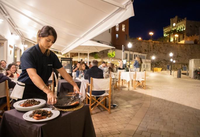 A restaurant in Menorca
