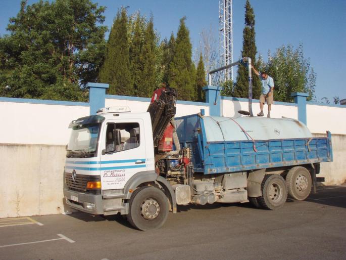 Water truck in Mallorca