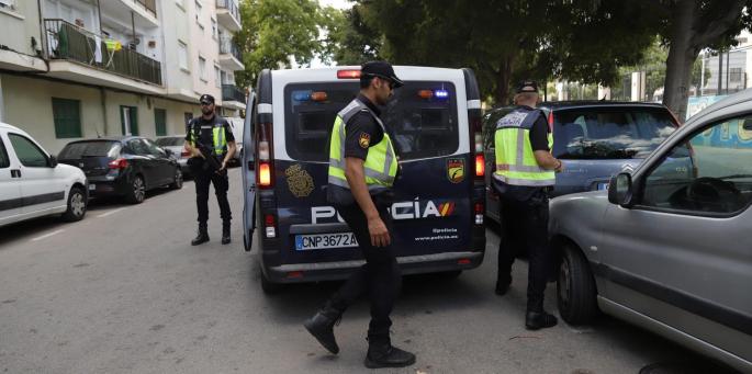 National Police in Palma, Mallorca