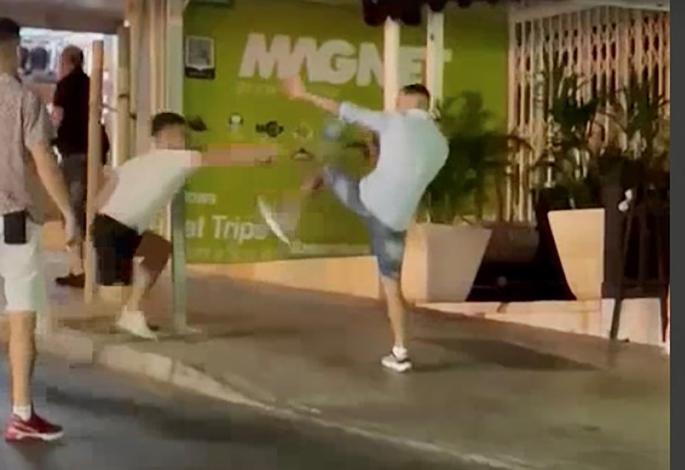 Fight in Magalluf, Mallorca