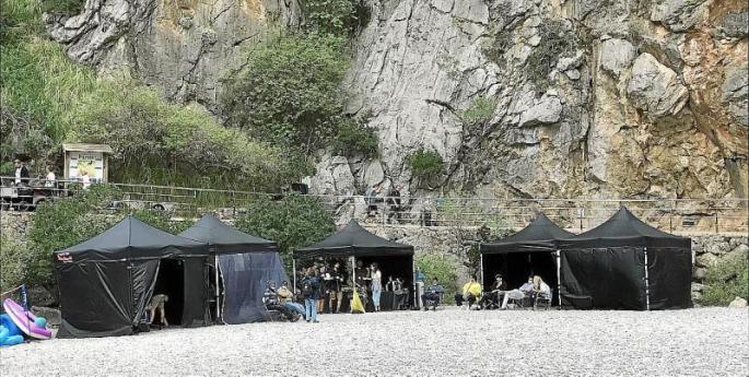 Filming for The Crown in Mallorca