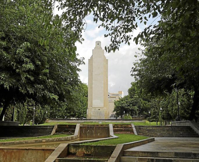 Monument in Sa Feixina Park in Palma, Mallorca