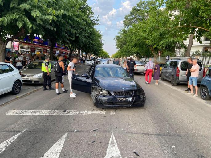 Crash in Puerto Alcudia, Mallorca