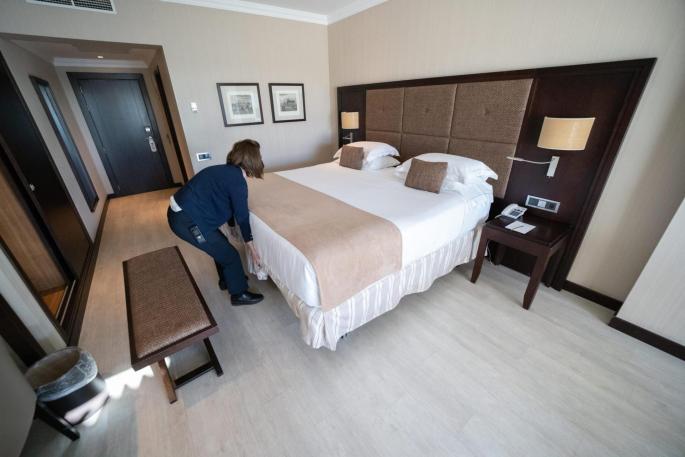 Hotel chambermaid in Mallorca