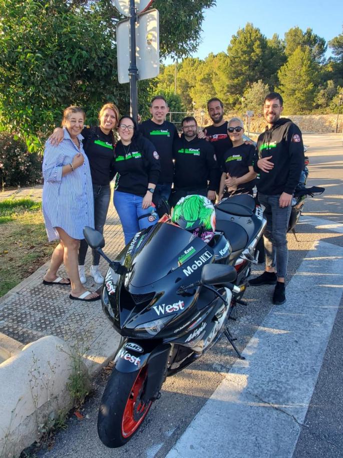 The motocyclists from Mallor Kawa come to the rescue