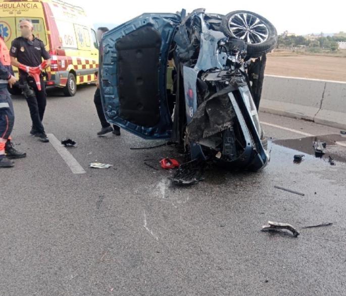 Car crash in Palma, Mallorca
