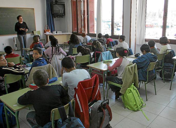 A classroom in Mallorca