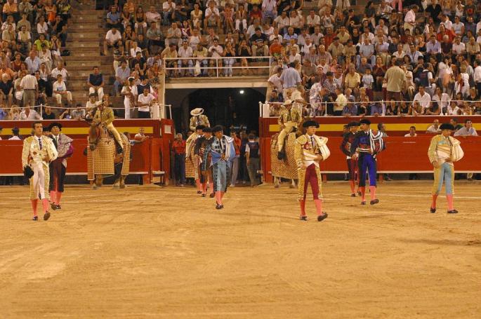 Bullfighting event in Palma, Mallorca