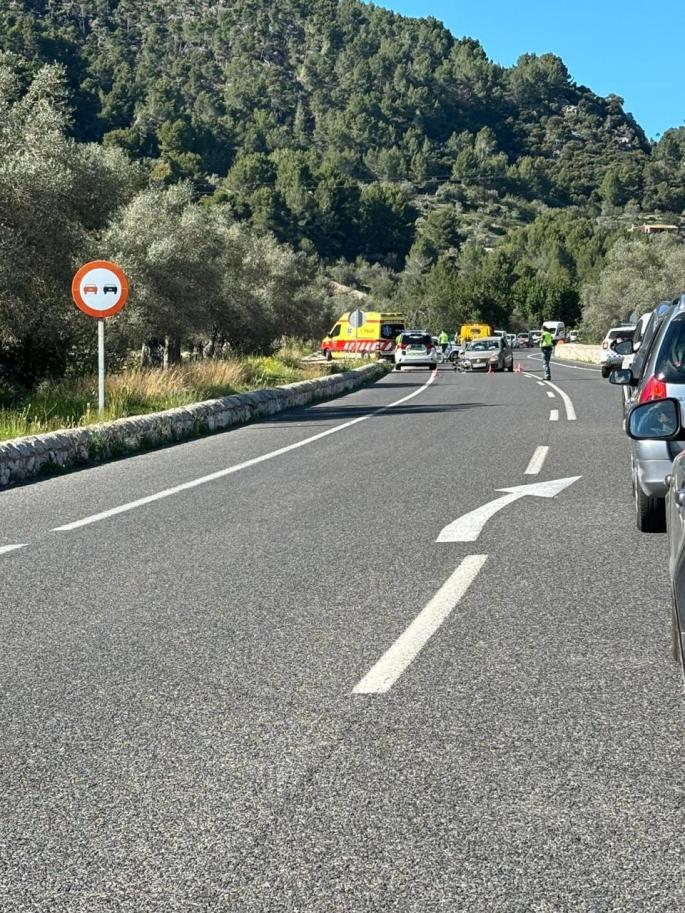 Accident on the Soller road in Mallorca