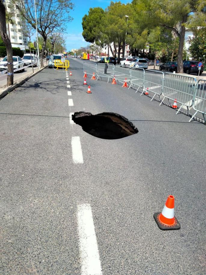 Sinkhole in Alcudia, Mallorca