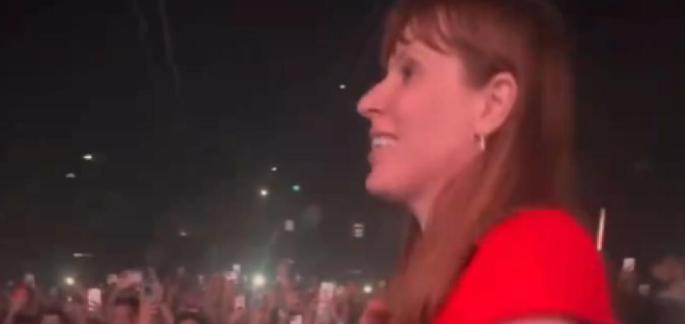 Angela Rayner lets her hair down in Ibiza.