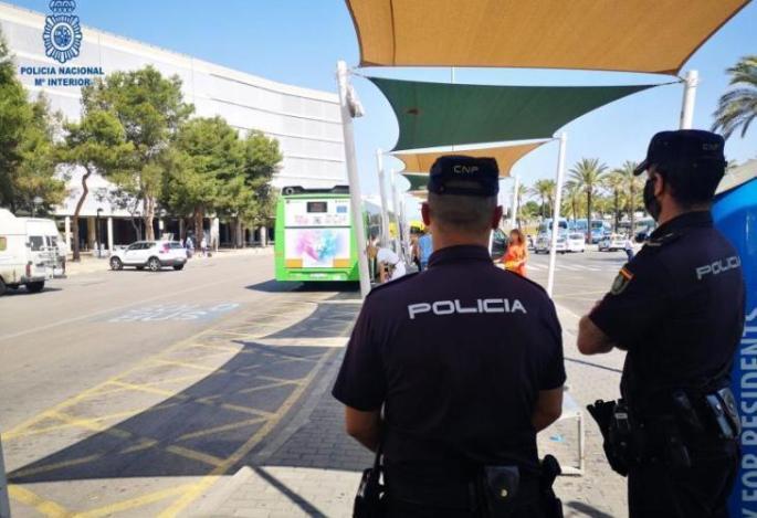 National Police at Palma Airport