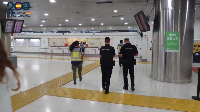 The events took place at Palma's Intermodal station.