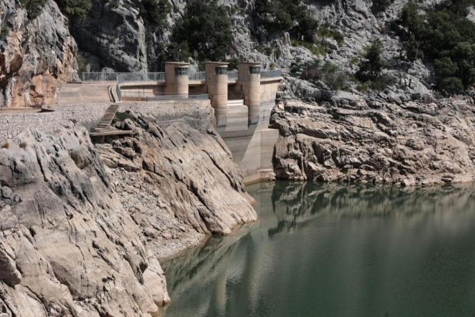 Gorg Blau reservoir in Mallorca