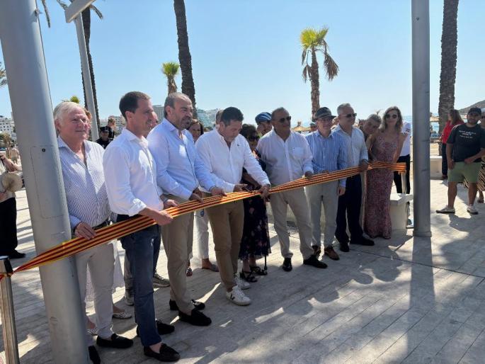 Inauguration of the first phase of the remodelling of the promenade in Magalluf, Mallorca