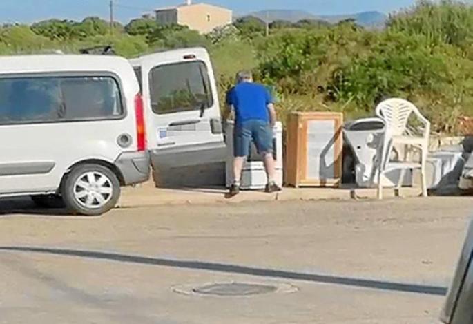 Caught on camera dumping bulky waste in Mallorca