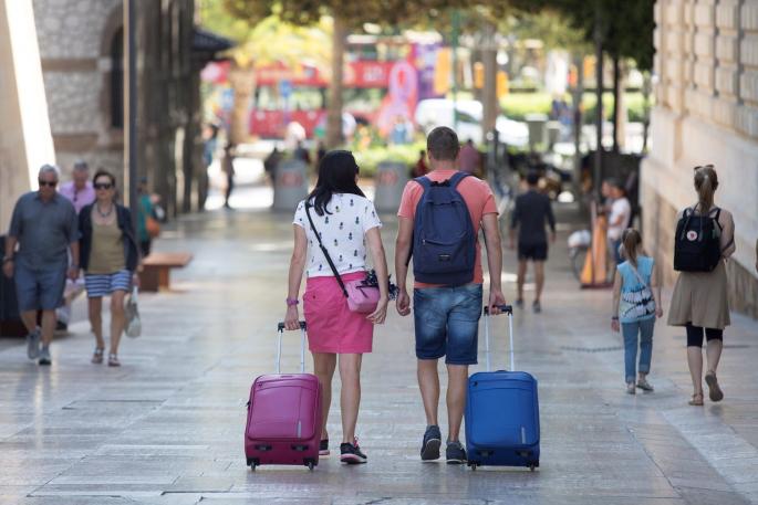 Tourists in Palma, Mallorca