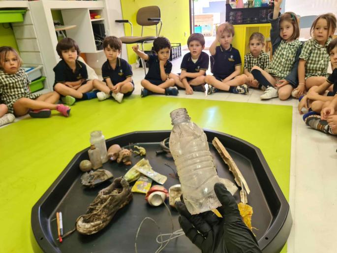 Queen's College find rubbish in the forest