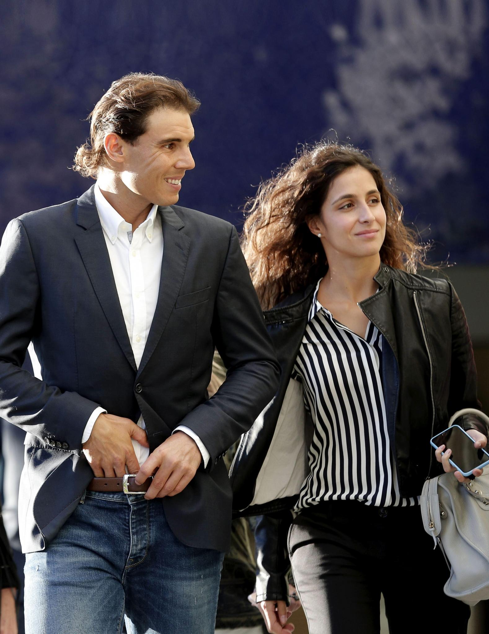 Tennis player Rafa Nadal and his girlfriend Xisca Perello in 2015